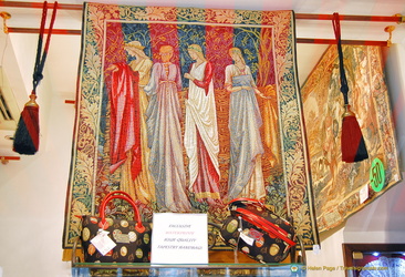 Tapestry shop in Rue de l'Etuve